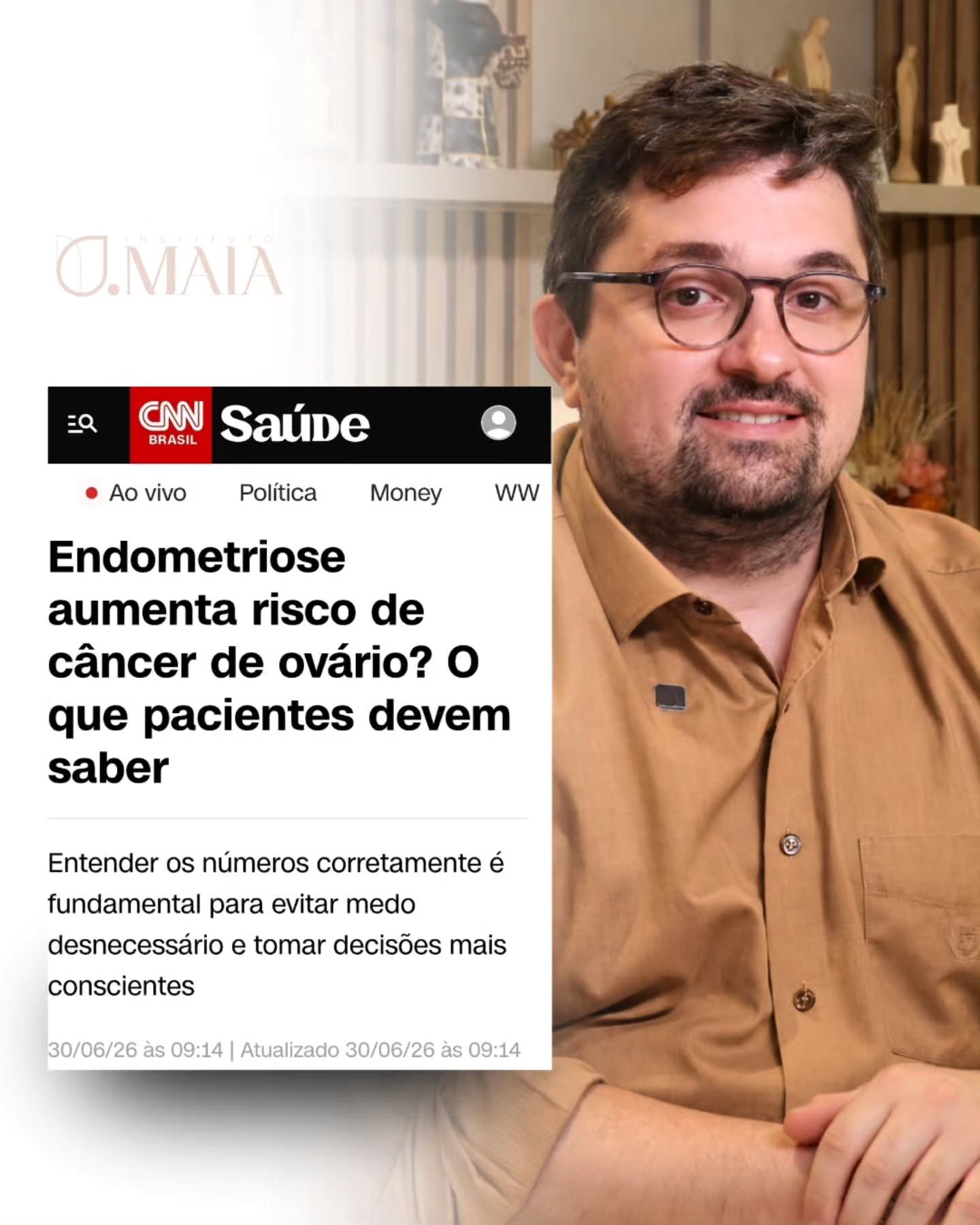 Publicação do Instituto Maia no Instagram